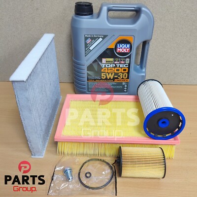 Tdi Engine Filter FITS VW T-CROSS 1.6 TDI 2018+ SERVICE KIT - LIQUI MOLY 5L ENGINE OIL ...
