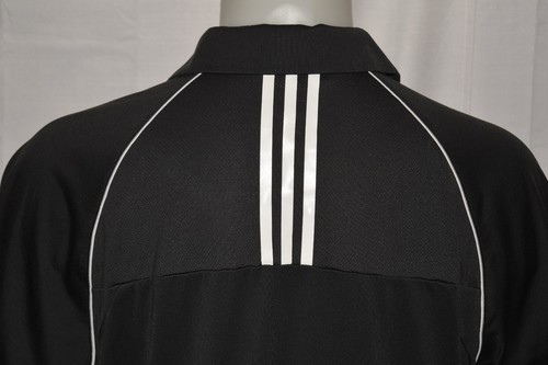 adidas GOLF 3-Stripe ClimaCool Large Men's S/S Polyester Polo Shirt Black