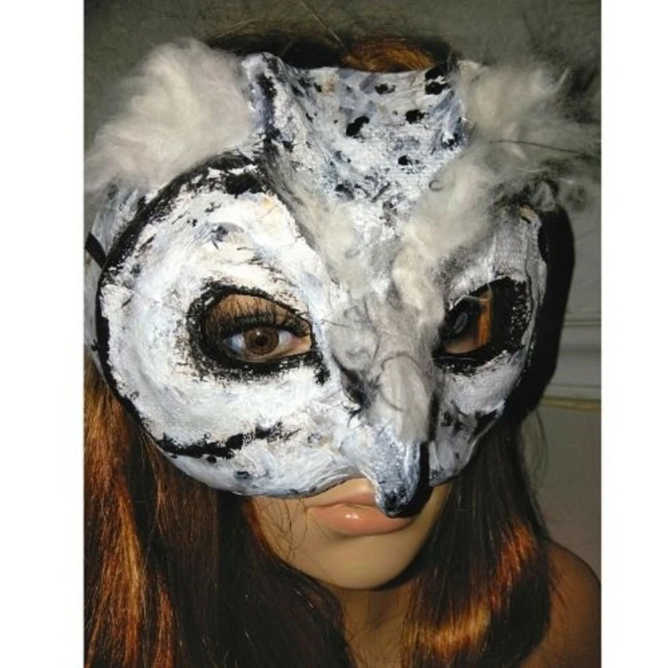 Máscara de búho Máscara de búho Disfraz de búho Disfraz de búho Máscara de fantasía Mascarada ORIGINAL Foto 2 de 4