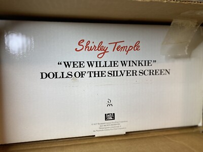  Wee Willie Winkie  Shirley Temple Porcelain Doll With Certificate.