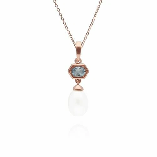 Collane e pendagli di lusso con gemme in argento sterling acquamarina