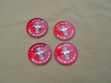 65 66 Mustang Style Wheel Hubcap Emblem Inserts Nos Set Of 4 Gt