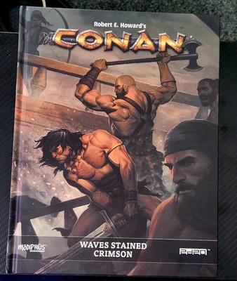 Conan RPG - Waves Stained Crimson - Modiphius 2d20 - Very Good Condition 