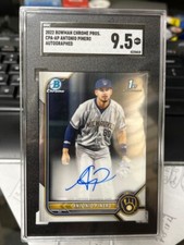 Antonio Pinero 2022 1st Bowman Chrome Auto Rookie Card RC SGC 9.5 (QUC016797)