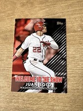 2022 Topps Series 1 Welcome to the Show Gold Juan Soto #/75 Washington Nationals