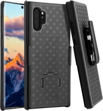 Samsung Galaxy Note 10 Plus Shockproof w/ Kickstand Belt Clip Holster Cover Case