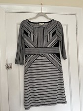 Max Studio Black & White Sheath Dress Womens Holiday Party Evening XS 6 8