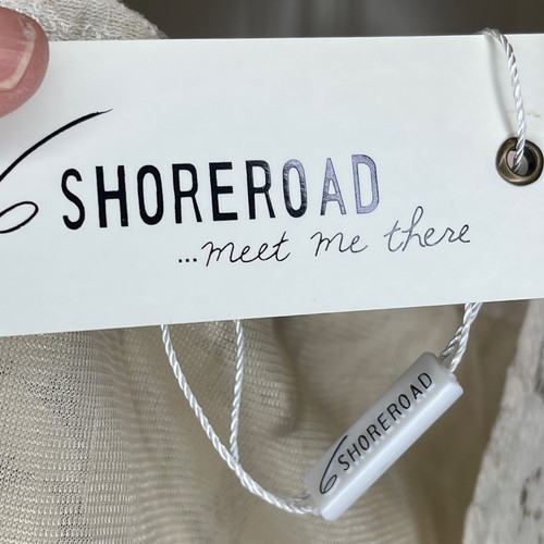 6 Shore Road white lace dress mini dress Off shoulder one shoulder sleeveless L - Picture 7 of 11