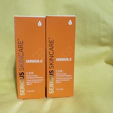 X2 SERIOUS SKIN CARE SERIOUS C- EYE TREATMENT Large Size- 1oz -Factory Sealed