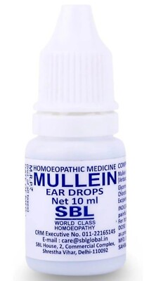 Ohrentropfen Ohreninfektionen Schmerzen Ohrenschmerzen Wachs weich von SBL Königskerze 10ml x 2 
