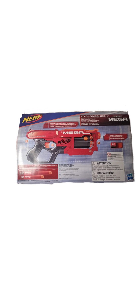 Nerf N-Strike Mega Series Cycloneshock Dart Blaster Gun - Red
