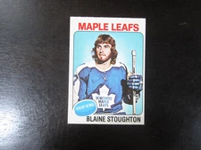 1975-76 O Pee Chee # 265 Blaine Stoughton Card (B40) Toronto Maple Leafs