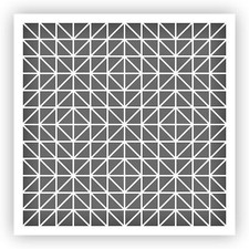 Pattern 35 Stencil - Choose a Size - Laser-Cut Reusable Plastic