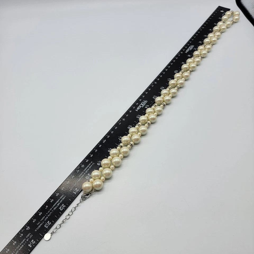 Charter Club 人造珍珠 Flapper 项链 经典优雅 可爱 Coquette 42 — 第 3/4 张图片