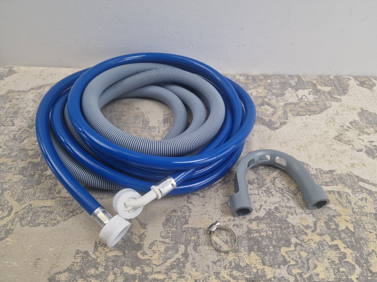 SPARES2GO Universal Cold Water Fill Long 3.5m Inlet Pipe + 2.5m Drain Hose Exten