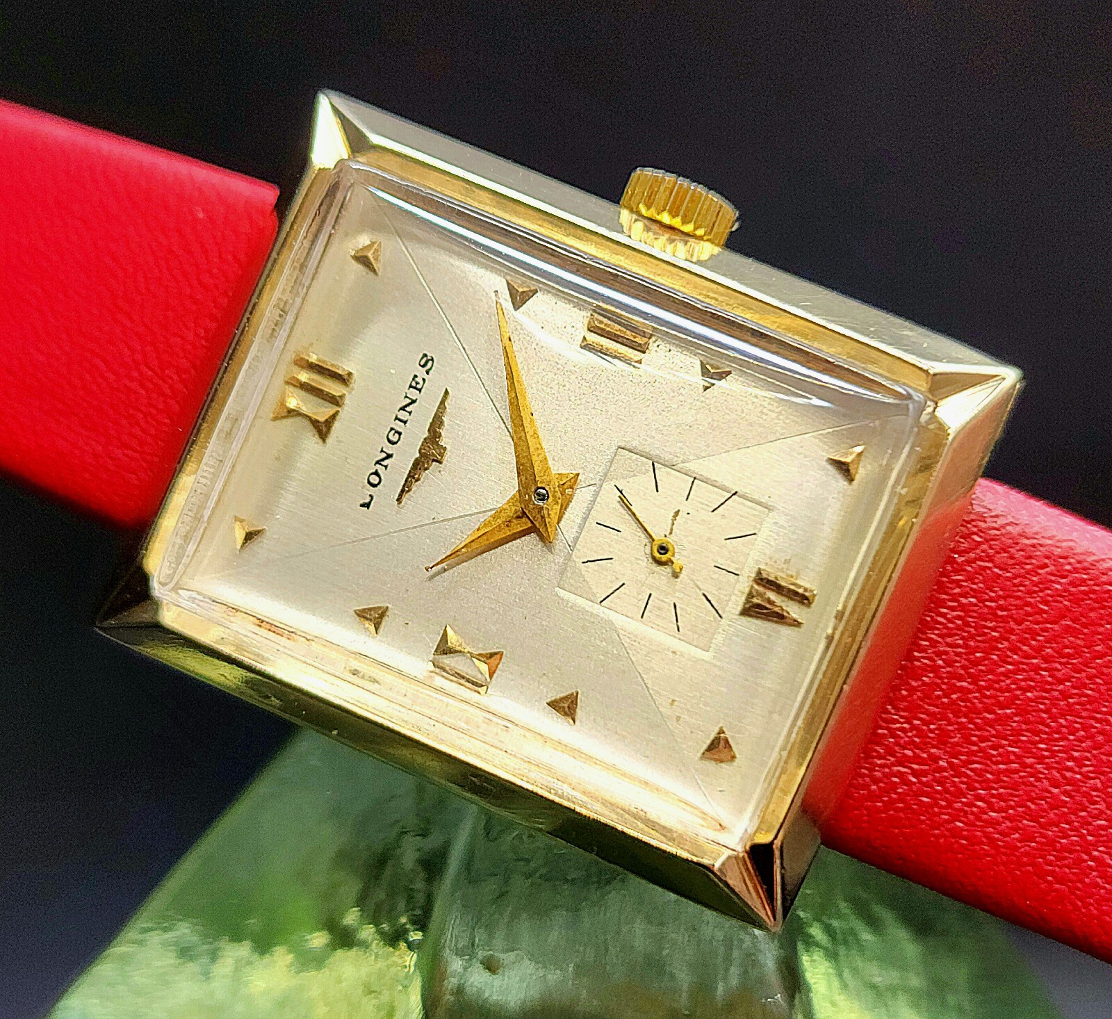 Rare Vintage LONGINES 14k Solid Gold Manual Wind Men's Watch W/ Superb Case !!