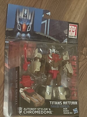 Year 2015 Transformers Titans Return Deluxe Figure AUTOBOT STYLOR & CHROMEDOME