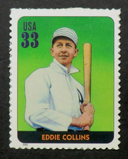 3408b MNH 2000 33c Eddie Collins Baseball Legend Sullivan Philadelphia Athletics