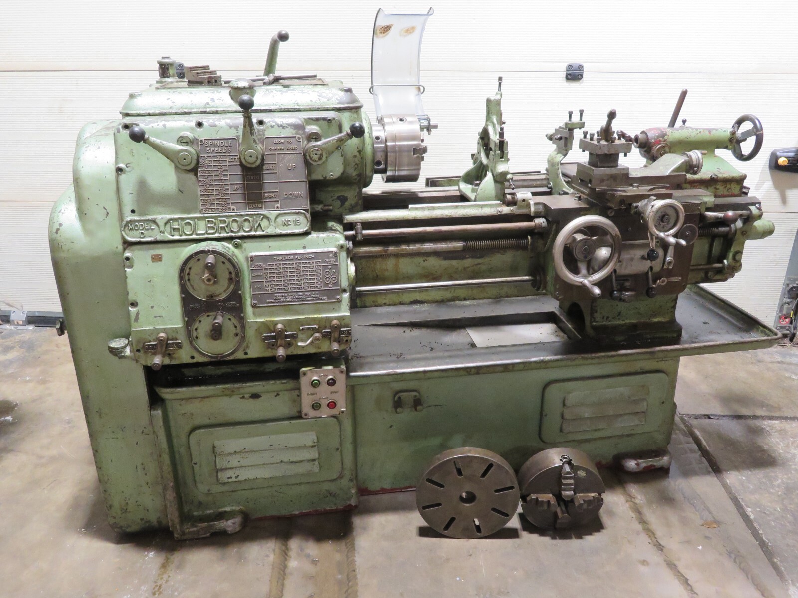 Holbrook Centre Lathe No.13 13 x 30" 3 Phase Complete with Accessories