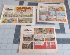 Lot of 3 Tank McNamara by Millar & Hinds Clipped Strips from Sunday comic 1981