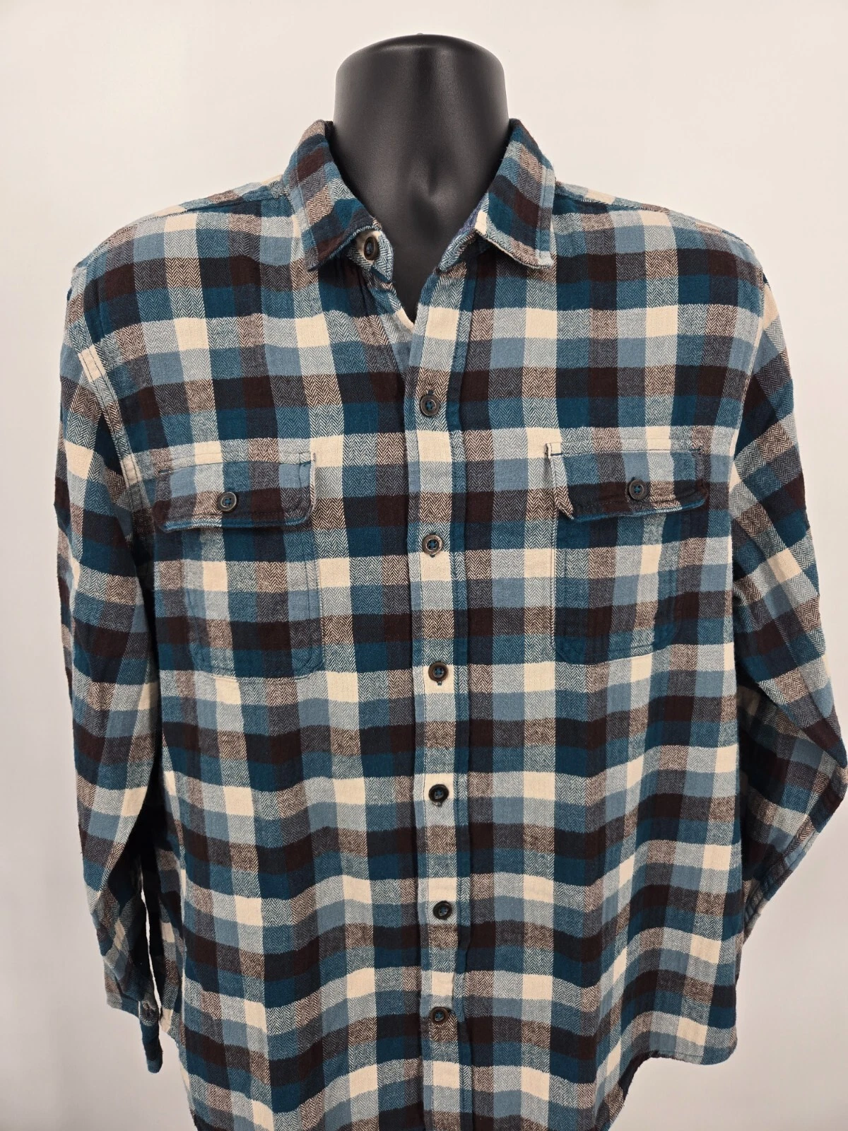 Woolrich Flannel Shirt XL Green Black Check Outdoor Pocket Hiking Men
Opens in a new window or tab
