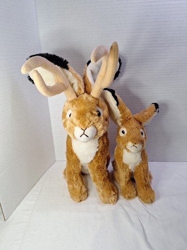 Wildlife Artists Conservation Critters 16" Plush Jackalope Jack Rabbit 7" Tan - Picture 2 of 18