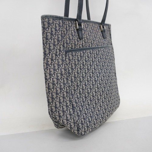 Christian Dior Bolso de Mano Cartera Trotter Lona Azul Marino Auténtico - Imagen 5 de 24