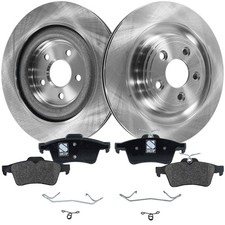 Rear Brake Disc Rotor and Pad Kit For 09-15 Jaguar XF XJ XK S-Type Vanden Plas