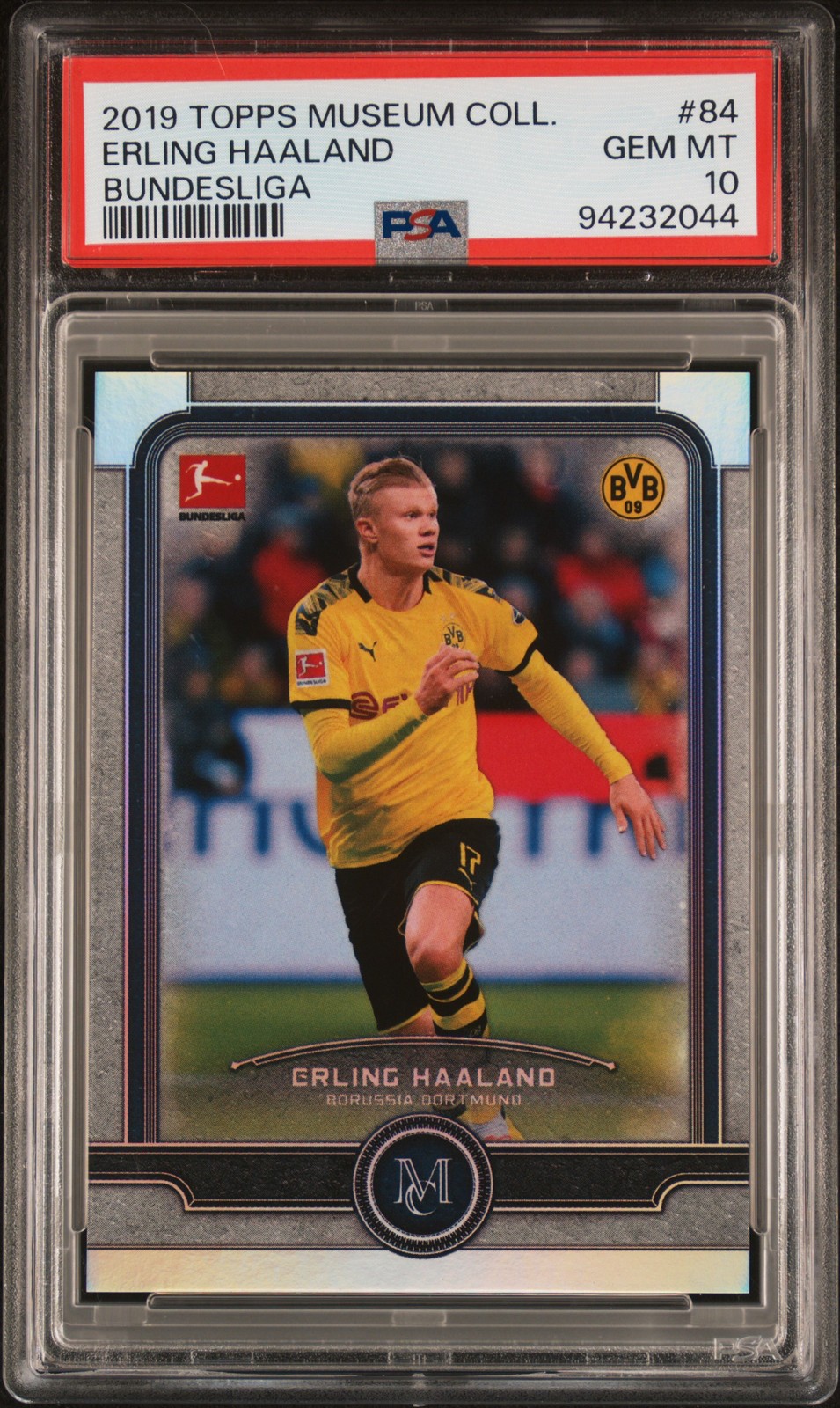 2019 MUSEUM COLLECTION BUNDESLIGA #84 ERLING HAALAND ROOKIE RC PSA 10