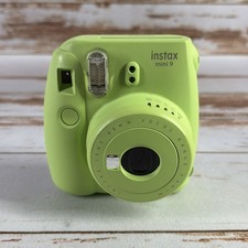 Fujifilm Instax Mini 9 Instant Film Camera Green Missing Battery Door Used