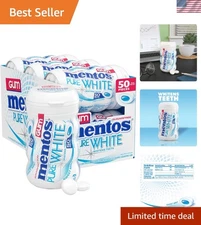 Pure White Sugar-Free Chewing Gum with Xylitol - Sweet Mint Flavor, Pack of 6