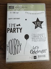 Stampin Up Confetti Celebration Stamp Set Birthday Party Lights 142034