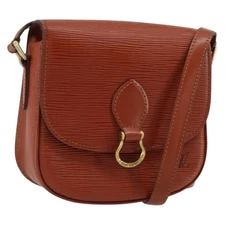 LOUIS VUITTON Epi Saint Cloud PM Shoulder Bag Brown M52213 LV Auth bs30702