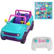 Hot Wheels Barbie RC SUV Remote-Control Pink Vehicle That Fits 2 Fashion Dolls 