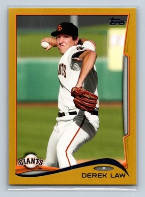 2014 Topps Pro Debut - Derek Law #175 Gold /50 (RC)