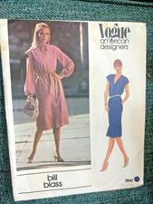 FREE SHIP! 2642 Vogue American Designers bill blass Sz 10 Patterns