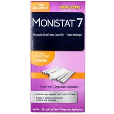 Monistat 7 Vaginal Antifungal Cream With Disposable Applicators 1.59 Ounce Tube