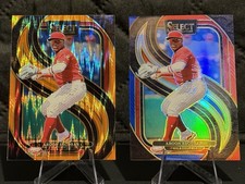 2025 Select Aroon Escobar #106 Red Blue Premier Prizm /249 + Orange Flash #106