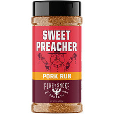Fire  Smoke Sweet Preacher BBQ Seasoning Pork Rub 11.9 oz Mixed Spices