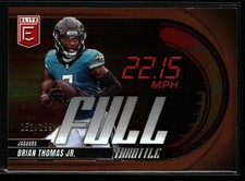 Brian Thomas Jr. 2025 Donruss Elite #2 Full Throttle Orange #/199 Jaguars