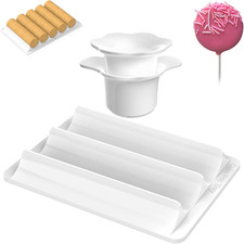 Cake Pop Cutter and Pusher with Tray - Circle Cake Pop Mold Set | Non-3D Printed
