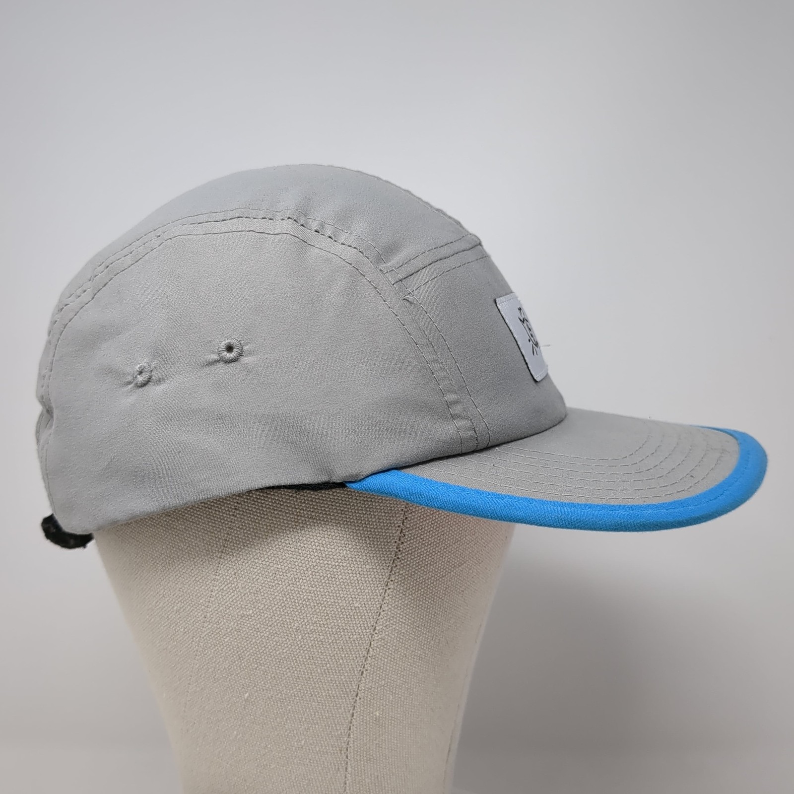 Logo Patch Slideback 5 Panel Hat Gray One Size Ad… - image 5