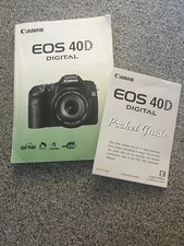 Canon EOS 40D Digital Camera Instruction Manual User Pocket Guide English