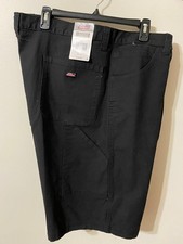 NWT Dickies Men's Size 44 Regular Fit 11  Inseam Black Work Shorts Flex Utility