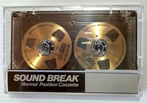 Hitachi SOUND BREAK Open cassette Reel to Reel Audio cassette tape Gold