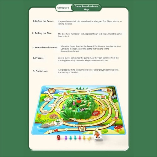 Cartoon Rabbit Interactive Defend Game Multicolor Interactive Toy Gift - Picture 9 of 12