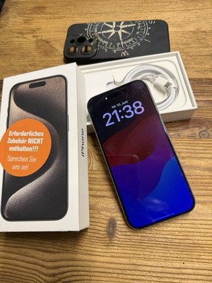 Apple iPhone 15 Pro 128GB Silber iOS Smartphone mit OVP & USB-C Ladekabel