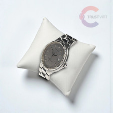 Longines Conquest L1.613.4 Quartz Gray Dial 35mm Men's Watch Japan WORKING