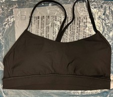 Lululemon Women  s Flow Y Bra Nulu A  C Cups In Black Size US 10