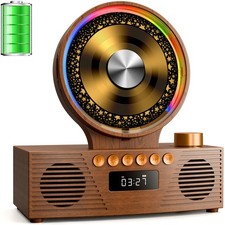 KOGODA Retro CD Player with Bluetooth 5.3 Dual Speakers, 4000mAh Rechargeab
